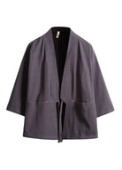 Veste Kimono Noir Homme | Peignoir d'Or M / Gris